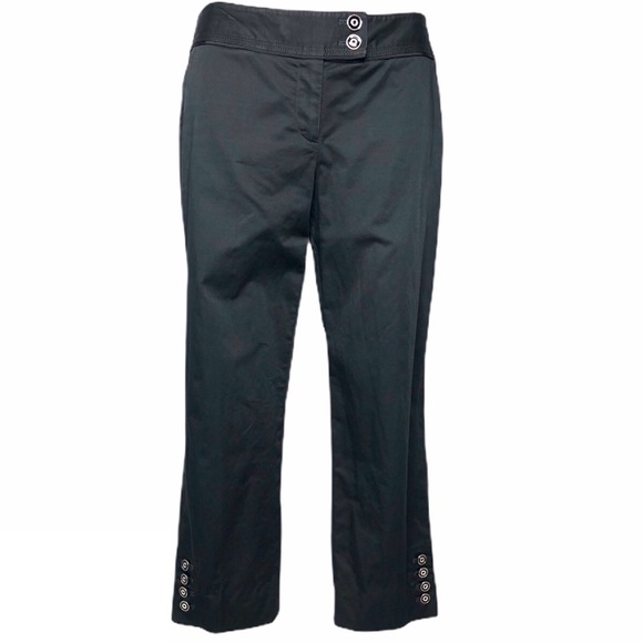 White House Black Market Pants - WHBM Slim Capri Mid Rise Stretch Black Pants